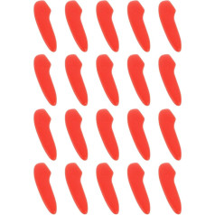 sourcing map Pack of 20 Blade Knife Tip Protective Cover Plastic Knife Protection Sleeves Knife Blade Tip Sleeves Cover for Kitchen Red
