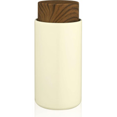 Leakproof Creative Stainless Steel Vacuum Bottle 6-12 Hours Heat Retention Durable Portable PC (Light Surf Off White)