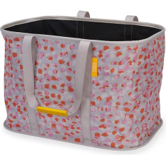 Joseph Joseph Hold-All Collapsible 55L Laundry Basket Bag, Durable Fabric, Moisture Resistant, Peach Blossom