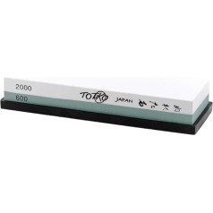 Japanese sharpening whetstone, its material is 3 times more durable for sharpening professional blades, 600/2000 grain - TOTIKO Japan Knives