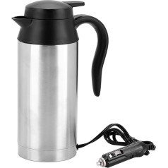 Uadme Travel Kettle Small, 750 ml 24 V Portable Mini Heating Cup, Portable Electric Kettle for Milk, Coffee, Water and Tea Preparation