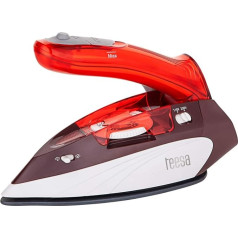 Teesa Slide Travel 1100 Travel Iron, Red/White/Grey