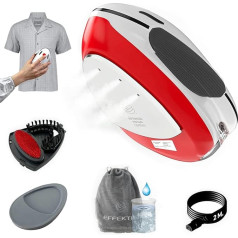 EFFEKTIV Travel Iron, Handheld Steam Iron, Ultra Compact, Lightweight, 3-in-1 Mini Steamer Clothing, Vertical Hand Steamer, 4 Modes, Continuous Steam, 300 mg, 35s Fast Heating, 1600 W