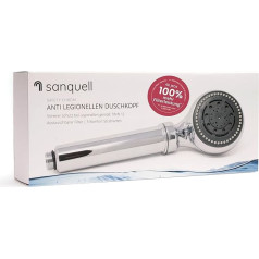 Legionella Filter Shower Head Safety Chrome Medical Technology Certified Instant Protection Discreet High Quality