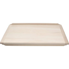 KOTARBAU® Pastry Board Large Wooden Baking Board with Stop Strips 60 x 40 cm