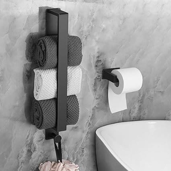 JiGiU Stainless Steel Self Adhesive Towel Rail 40cm