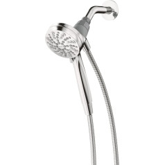 Moen Magnetix Six-Function Handheld Showerhead with Eco-Performance Magnetic Docking System, Chrome, 3.5