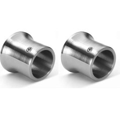 VIBORG Solid 304 Stainless Steel Extra Thick Shower Curtain Rail Pair