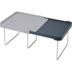 Joseph Joseph CupboardStore Expandable Cabinet Shelf for Extra Storage Kitchen Organiser Space Saving Storage Rack Grey