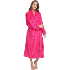 HEARTNICE Damen Fleece Bademantel, weicher langer Bademantel, dicke Kimono Bademäntel für Damen, Hausmantel