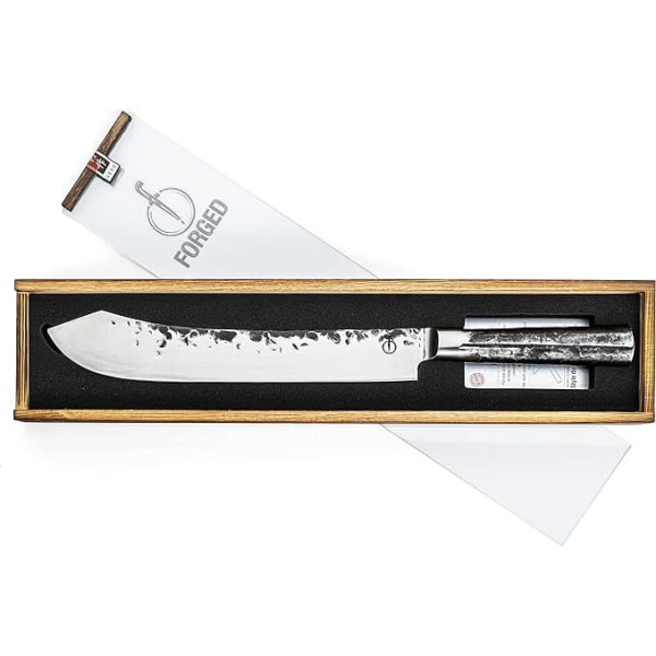 Forged Intense Butcher Knife 25.5cm Handmade in Wooden Box