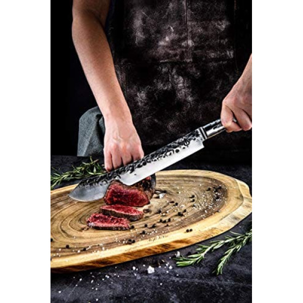 Forged Intense Butcher Knife 25.5cm Handmade in Wooden Box