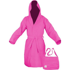 Tex family Kiddy technical bathrobe for children and boys made of microfibre, pink