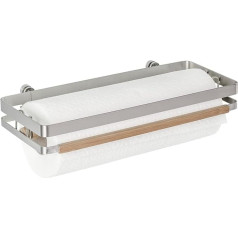 Wenko 54800100 Premium Spice Rack Nickel-Plated Metal Matt Silver 7 x 30 x 5.5 cm