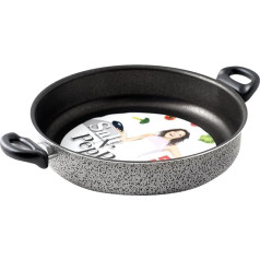 Home Salt N’Pepper Saucepan with 2 Handles, Non-Stick Coating, 22 cm, Aluminium, Black/Grey