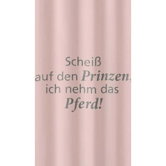 Kleine Wolke 5291413305 Prince PEVA Shower Curtain 180 x 200 x 0.2 cm Pastel Pink