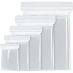 100 Pieces Small Plastic Bags Resealable Clear Sealable Seal Mini Bags with Zipper for Kitchen Candy Jewelry Storage (15x20cm)