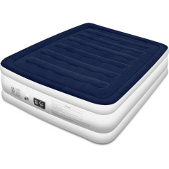 Blackace arteesol Air Bed Self-Inflating Air Mattress Queen Size Guest Bed with Built-in Electric Pump and Integrated Pillow