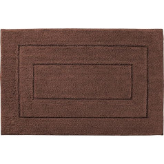 VSUSN Fluffy Bath Mat, Premium Bath Mat, Non-Slip Bath Mat, Absorbent Bathroom Rug, Comfortable, Shaggy, Machine Washable (Coffee, 50 x 80 cm)