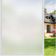 Diboniur Opaque Window Film, 90 x 200 cm, Frosted Glass Film, Self-Adhesive Window, Matte Electrostatic Privacy Film, Window, Anti-UV, Reusable, Suitable for Offices, Bathrooms, Bedrooms