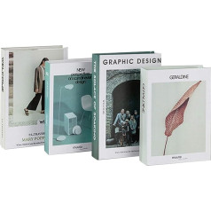 Decorative Storage Box for Fake Books, Stacked Books, Decoration, Storage Boxes, Art Book for Coffee Table, Bookcase, Decoration (#6)