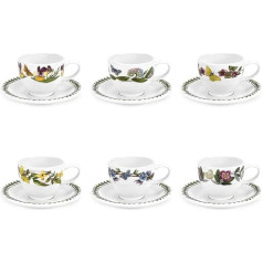 Botanic Garden Portmeirion Espressotasse und Untertasse, 6 Stück