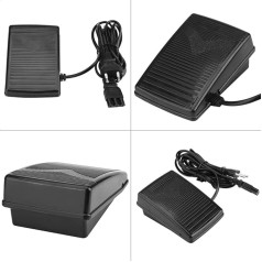 Sxhlseller Foot Pedal for Singer Sewing Machine Control Pedal with Power Cord Suitable for Low Shank Household Sewing Machines (European Regulations, Pink)