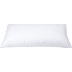 TherapieWelt Pillow Breathable Cotton Sleeping Pillow Suitable for All Sleeping Positions Pillow Filling Bed Pillow Quilted Washable Size: 40 x 80 cm