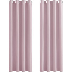 Pony dance Pack of 2 blackout curtains for living room, curtains with eyelets, blackout eyelet curtain, opaque window curtains, decorative curtains
