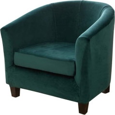jianyana Velvet Armchair Cover Stretch Armchair Cover Club Chair Cover 2-Separate Parts Armchair Cover Elastic Chair Protector Furniture Protector for Single Sofa Club Chair Cocktail Chair