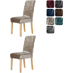 Deconovo Snowflake Velvet Chair Covers