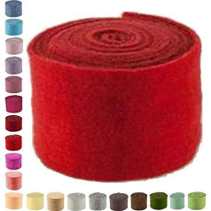 High Quality & Durable Felt - Width 15cm / Length 5m - Pot Ribbon / Craft Felt / Wool Felt - Large Selection of Colours - Stretchable & Pressure Elastic - Table Decoration Easter / Christmas