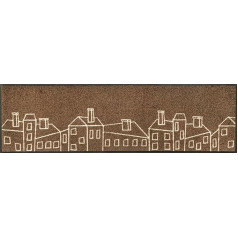 wash+dry Linecity Door Mat, 35 x 120 cm, Washable for Indoor and Outdoor Use