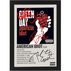 American Idiot by Green Day Album Song Cover Signed Poster - Autograph Display Fan Merchandise Gift (Framed A3)