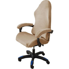 LIFEDX Velvet Plush Gaming Chair Covers, Gaming Chair Cover, Set of 4, Office Chair Swivel Chair Cover with Armrests/Chair Back Cover, Stretchy Chair Covers for Computer Gaming Chair, Office Chair
