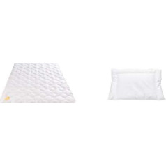 Böhmerwald Kids Cotton Blanket 100% Cotton Filling Weight: 275 g Size: 100 x 135 cm & Kids Pillow Suitable for Allergy Sufferers 90% Down / 10% Feathers Filling Weight: 60 g Size: 40 x 60 cm