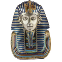 lachineuse - Bust Pharaoh Ramses II 18 cm - Egyptian Decoration - Figure Decoration Egypt Antique - Figure Statue God - Golden Egyptian Bust - Original Indoor Gift Idea