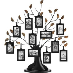 Americanflat Bronze Family Tree with 12 Hanging Photo Frames 2