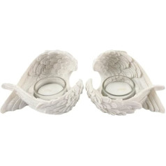 Set von 2 Engel Flügel Teelichthalter