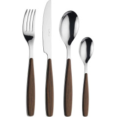 Pinti Inox Servizio Posate 16 Pieces Riva Mogano C/SCAT 22B070SN