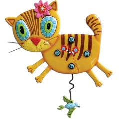 Enesco Kimi P1076 Cat Clock Resin 38 cm