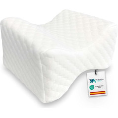 Valentia Medical - Viscoelastic Sleeping Pillow - Side Sleeping Pillow - Knee Pillow for Sleeping - Practical Travel Bag - Washable - Made in Spain