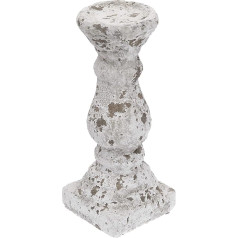 Better & Best 1 Pillar Candle Holder, Grey, Dimensions: 12 x 12 x 29 cm, Material: Cement, One Size