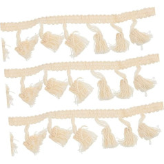 STOBOK 1 Piece Tassel Lace Cotton Thread Crochet Edge