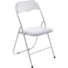 CLP Felix Folding Chair Upholstered with Metal Frame / Artificial Leather / PVC Seat / Foldable