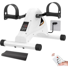 TODO Mini Electric Exercise Bike, Fitness Bike, Arm and Leg Trainer Sitting for Seniors, Sports Equipment, Home with Remote Control and Large Display