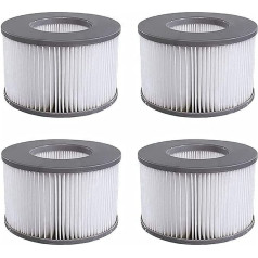 CXYXHW Replacement Pool Filter for MSPA Whirlpool, Filter Cartridge Whirlpool Accessories for Whirlpool Filters, Filter Cartridges for Inflatable Pools (4)