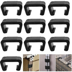 Pack of 10 Garden Furniture Connectors Polyrattan Extra Strong Connectors Garden Furniture Clips Polyrattan Furniture Clips for Lounge Set Clips Clips