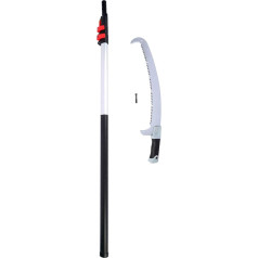 kyaoayo Telescopic Pruning Saw Adjustable Length 4 m Pruning Saw with Handle Tree Saw Garden Tools Set 8 m for Branching Work and Tree Care
