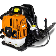 FEIDER FSDT75 - Leaf Vacuum Cleaner Petrol 75.6 cm³ 310 km/h 1120 m³/H Battery - Leaf Blower with Back Harness - Leaf Blower with 4-Stroke Motor - Cordless Vacuum Cleaner Electric - Professional